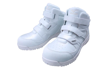 ミズノ 安全靴 F1GA190201 ホワイト x グレー